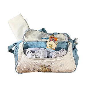 Bolsa Maternidade com Kit de Roupinhas e Trocador