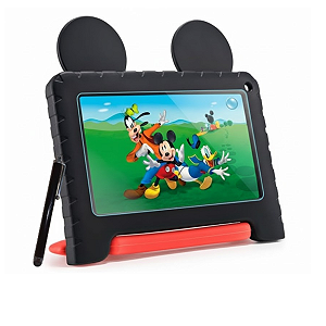Tablet Infantil Mickey 64GB  + Película + Caneta Touch - Kit Completo