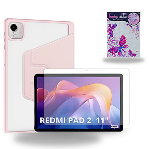 Kit Para Tablet Redmi Pad 2 / SE 11 Capa, Película e Adesivo