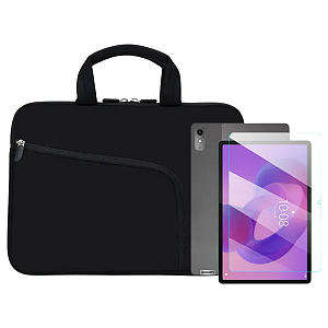 Kit Capa Protetora + Película p/ Tablet Lenovo Idea Tab 10.1