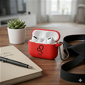 Capa Case Silicone Protetora para AirPods Pro 3 vermelho - Signo