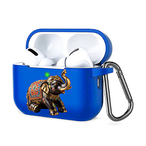 Capa Case Para AirPods Pro 3 Azul, Silicone Reforçado