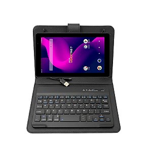 Case Capa Com Teclado Bluetooth Para Tablet Positivo Vision 7