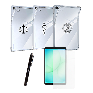 Kit Capa p/ Tablet Samsung A11 8.7 Personalizado Profissão