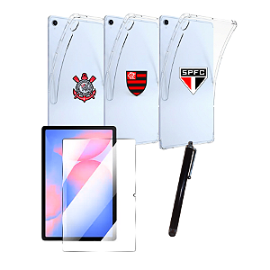 Kit Capa p/ Tablet Galaxy S10 fe 10.9 Personalizado Time