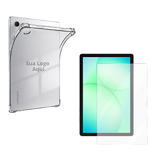 Kit Capa  Personalizado + Pelicula p/ Tablet Samsung Galaxy A11+ de 11pol