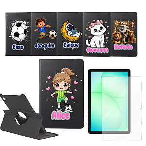 Capa Personalizado + Película de Vidro p/ Tablet Samsung Galaxy A11 Plus