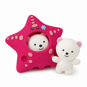 Ursinho estrelinha anti estresse fidget toy squishy Macio