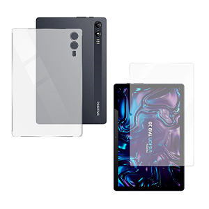 Película Hidrogel Premium Resistente Frontal + Traseira p/ Tablet Positivo Vision Tab 10