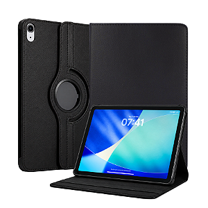 Capa Giratória Preto P/iPad 10a 11a A16 Geração 10.9 A2777 A2696 A2757