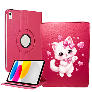 Capa Giratória Personalizada P/ iPad 10a 11a A16 Geração 10.9 A2777 A2696 Anti Queda