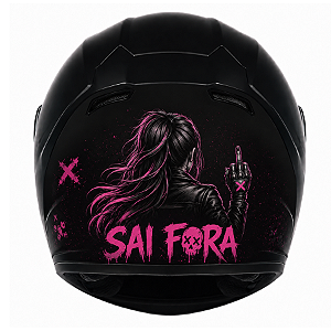 Adesivo de Capacete Moto Personalizado 14cmx14cm prova dagua
