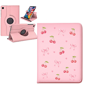 Capa Proteção Personalizado Cereja p/ Tablet Samsung Galaxy Tab S6 Lite 10.4