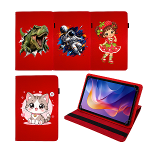 Capa Giratória Personalizada Infantil Alta Proteção p/ Tablet Xiaomi Redmi Pad 2