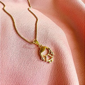 Colar Menina - Dourado - Antialérgico