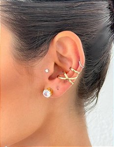 Piercing de Encaixe Max - Dourado Antialérgico