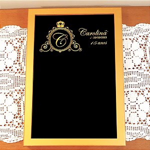Quadro de assinaturas - tema realeza