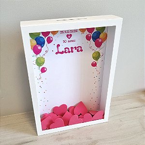 Quadro de Assinaturas Aniversário Infantil - bexigas (opção para menina e para menino)
