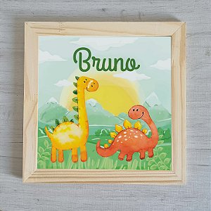 Quadro Infantil Decorativo de Dinossauros