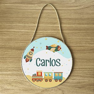 Placa para Porta da Maternidade tema Brinquedos