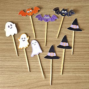 Topo para Docinhos no tema Halloween (com 9 Unidades)