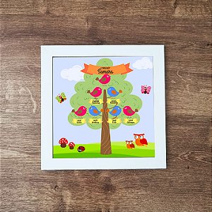Quadro Infantil Árvore da Família