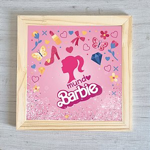 Quadro Infantil Decorativo Barbie