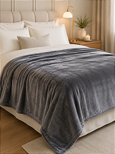 Cobertor Macio Toque de Seda 300g/m3 - Sonhare - Tamanho Queen (2,20 x 2,40 m)