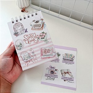 Sticker Book - 25 Cartelas de Adesivos Ilustrativos para Jornada Espiritual