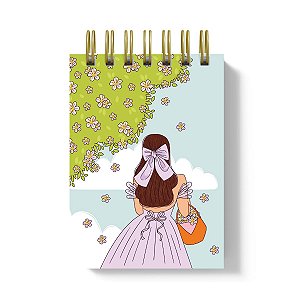Bloco de Notas A6 Pautado - Ilustrada