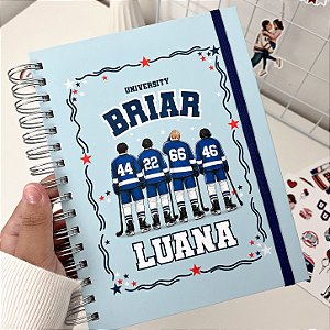 Caderno A5 |Personalizado com Nome 80 Folhas Papel 90g