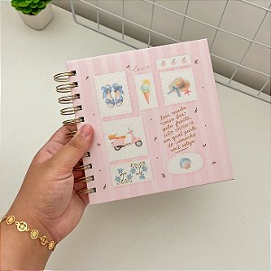 Mini Caderno Quadradinho Não Datado Verão dos Sonhos | Personalizado com Nome