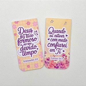 Marca Página Magnético Cristão - 2 Unidades - Tempo Perfeito