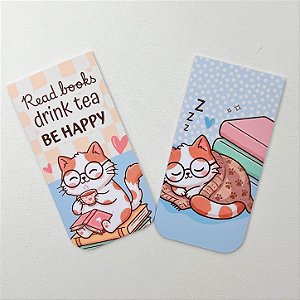 Marca Página Magnético - 2 Unidades - Gatinho Azul