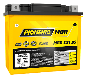 Bateria Moto AGM/VRLA Pioneiro MBR 18L BS 12V 18Ah