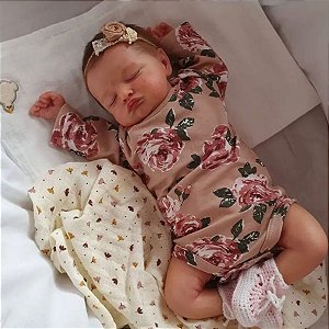 Boneca Bebe Reborn Recém Nascida Rosalie Realista