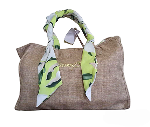 BOLSA LINHO COM ALCA LENCO HAPPY HOUR - BANA BANA