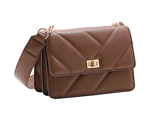 BOLSA CHENSON CAFE MATELASSE VERNIZ REF CG83788