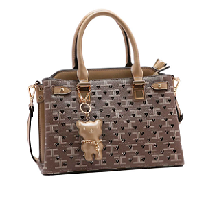 BOLSA CHENSON MONOGRAMA CRISTAL CG837410 NATURAL