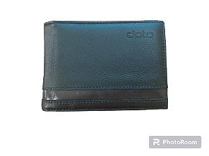 CARTEIRA MASC DPTO JEANS PRETO/CAFE REF 6368