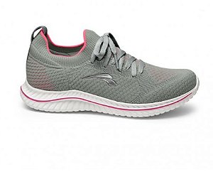 TENIS FEM KOLOSH MALHA CINZA/PINK REF K8283