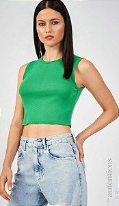 CROPPED REGATA ACOSTAMENTO FASHION FEM TROPICAL GREEN P