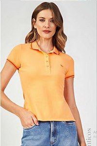 POLO FEM ACOSTAMENTO FASHION MC TANGERINA P