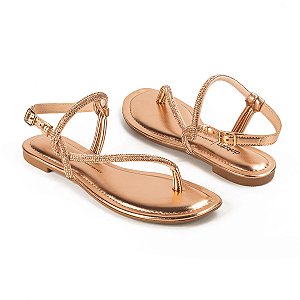 RASTEIRA DAKOTA METAL ROSE STRASS Y6161
