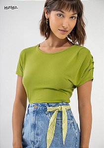 BLUSA LEZ A LEZ MALHA MVS THIRTY M VERDE ARIZONA