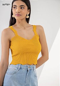 BLUSA LEZ A LEZ TRICO P AMARELO ENSOLACAO