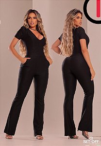 MACACAO LONGO SET OFF G PRETO C/ BIRLHO DOURADO 001633