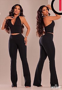 CALCA FEM OFF MONTARIA FLARE PRETA 001636