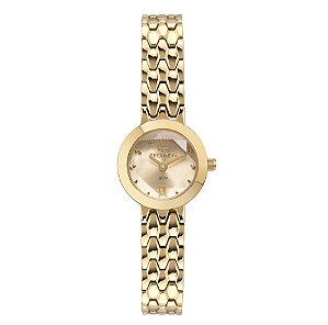 RELOGIO FEM TECHNOS JOIA MINI DOURADO