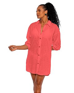 CAMISAO DE PRAIA SOL E ENERGIA BUZIOS - P - CORAL